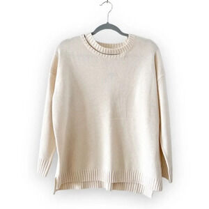 Sophie‎ Rue StitchFix Vincenzo Sweater Cutout Detail Women Size Medium New Cream